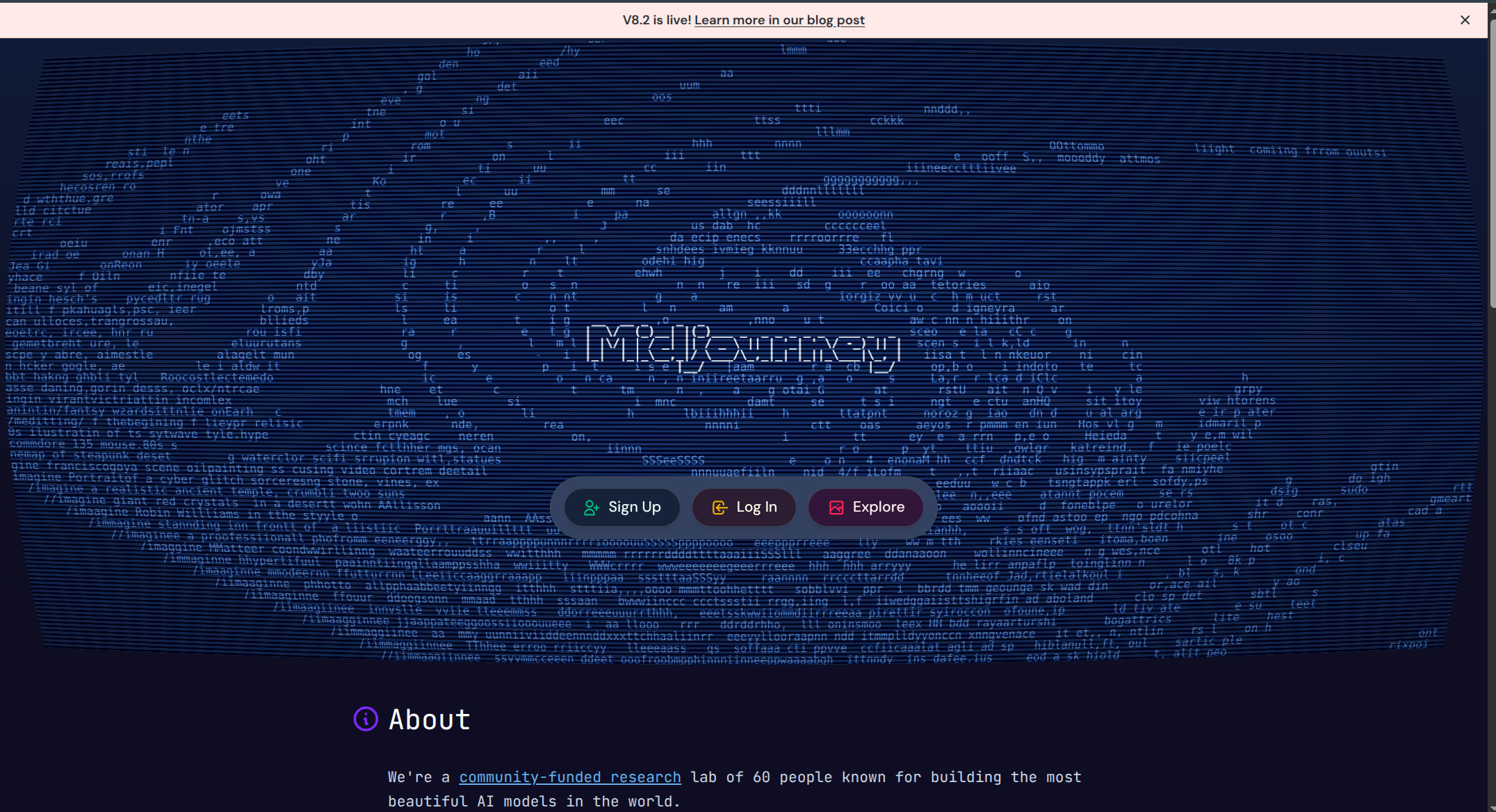 MidJourney V8 screenshot